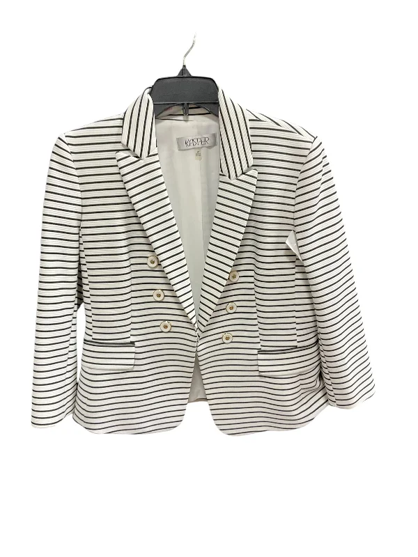 Blazer By Kasper In Black & White, Size: 6 Women's Premium Blazer