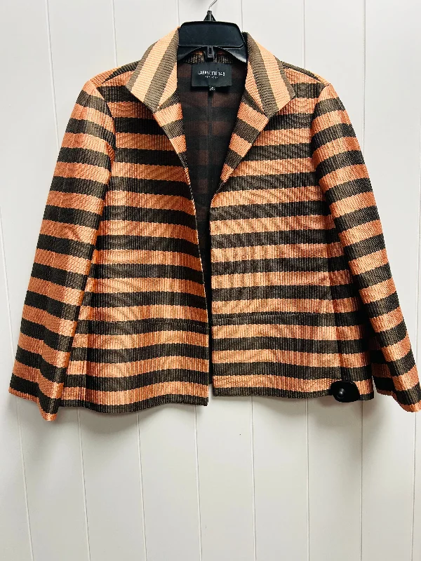 Blazer By Lafayette 148 In Brown & Orange, Size: L Women's Fashion Blazer