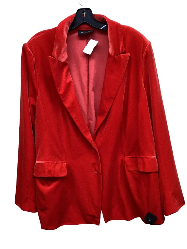 Blazer By Lane Bryant In Red, Size: 2x Women's Designer Suit