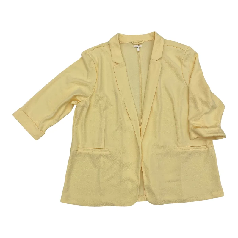Blazer By Maurices In Yellow, Size:3X Women's Elegant Suit