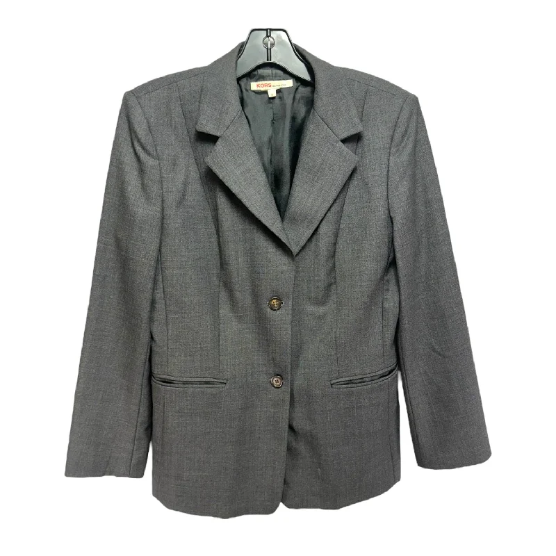 Blazer By Michael By Michael Kors In Grey, Size: 8 Women's Classic Blazer