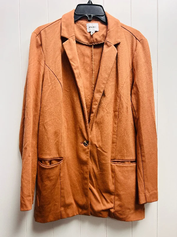 Blazer By Nine West Apparel In Orange, Size: Xl Women's Custom Jacket