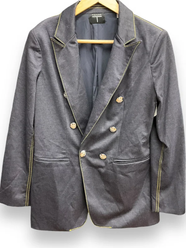 Blazer By Tahari By Arthur Levine In Blue Denim, Size: M Women's Adventure Blazer