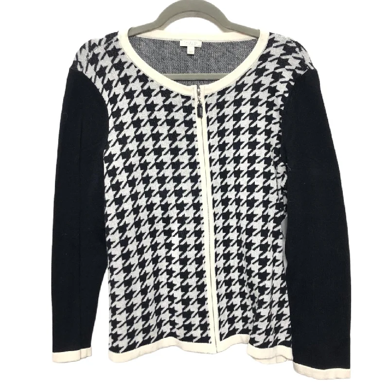 Blazer By Talbots In Black & Cream, Size: L Women's Classic Blazer