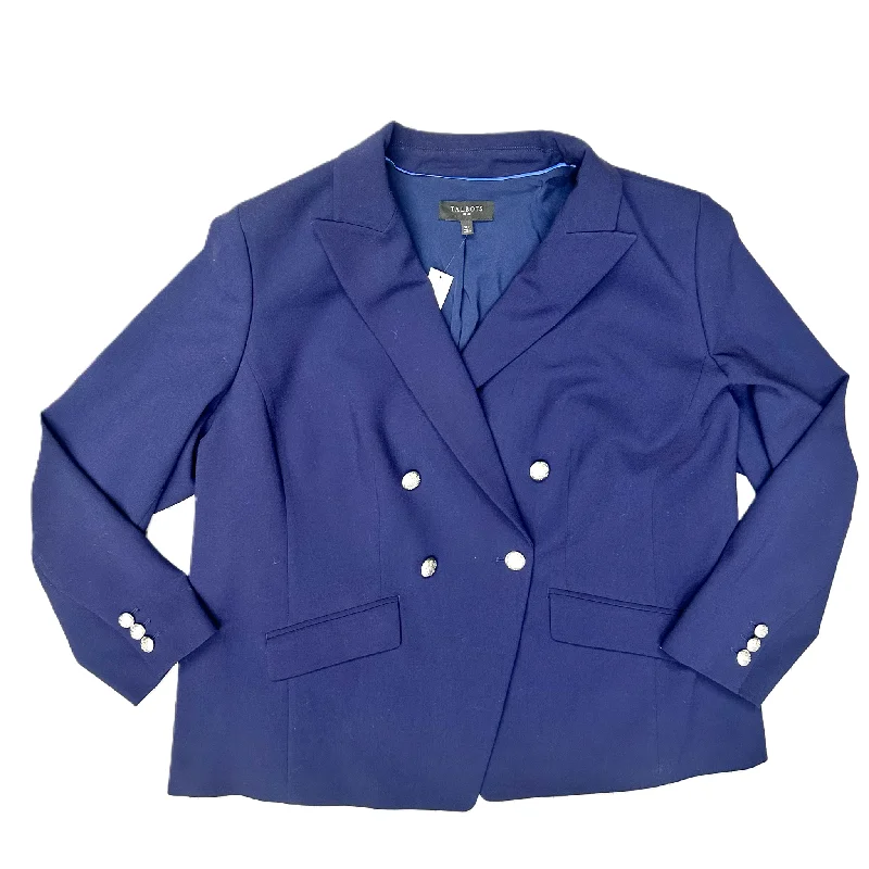 Blazer By Talbots In Blue & Silver, Size: Xl Women's Unique Blazer