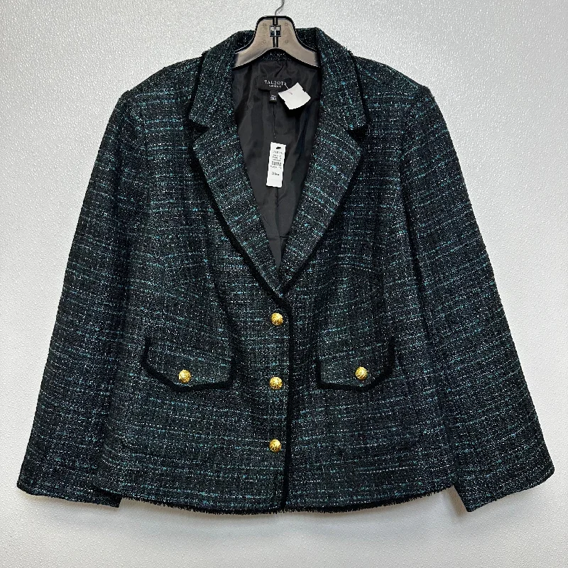 Blazer By Talbots In Plaid, Size: 20 petite Women's Print Jacket
