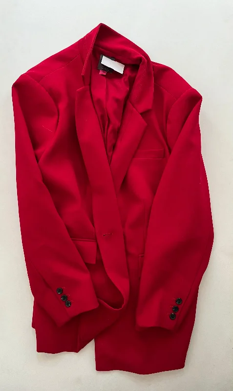 Blazer By Vince Camuto In Red, Size: 3x Women's Simple Blazer