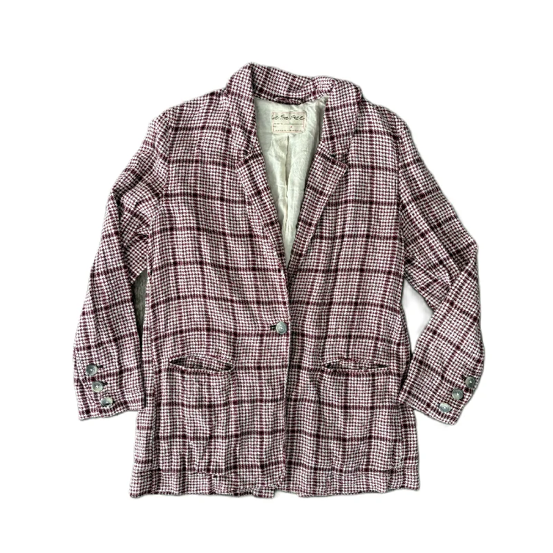 Blazer By We The Free In Red & White, Size: S Winter Women's Blazer