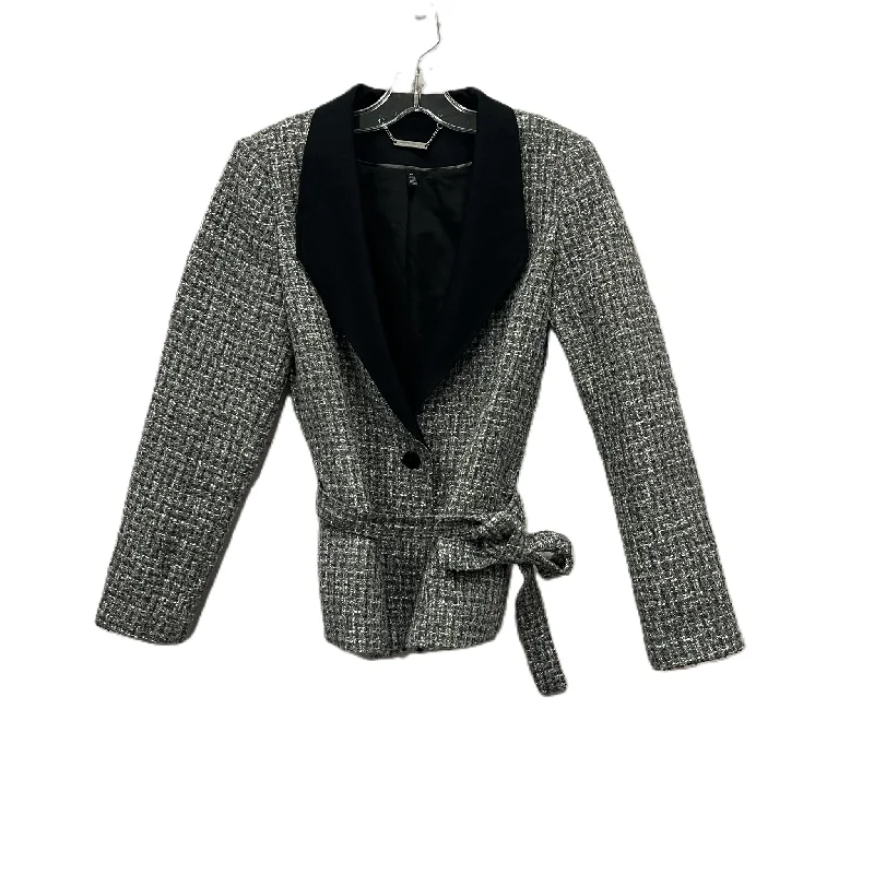Blazer By White House Black Market In Grey, Size: M Women's Trendy Jacket