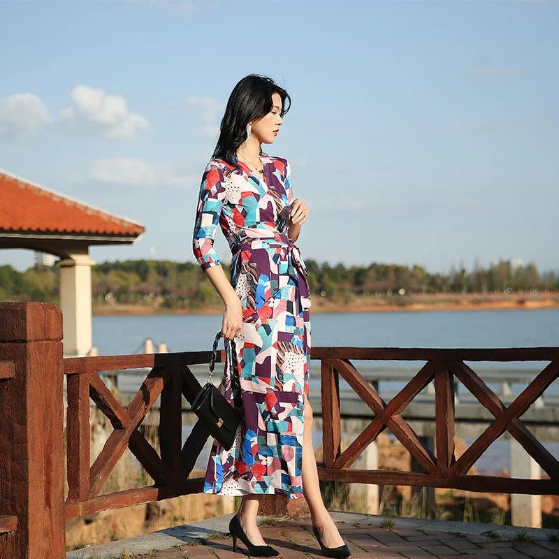 Women's Seaside Holiday Slim Dress Slim Slimming High Waist Dress Tunics Timeless classic Women's Seaside Holiday Slim Dress Slim Slimming High Waist Dress Tunics Timeless classic