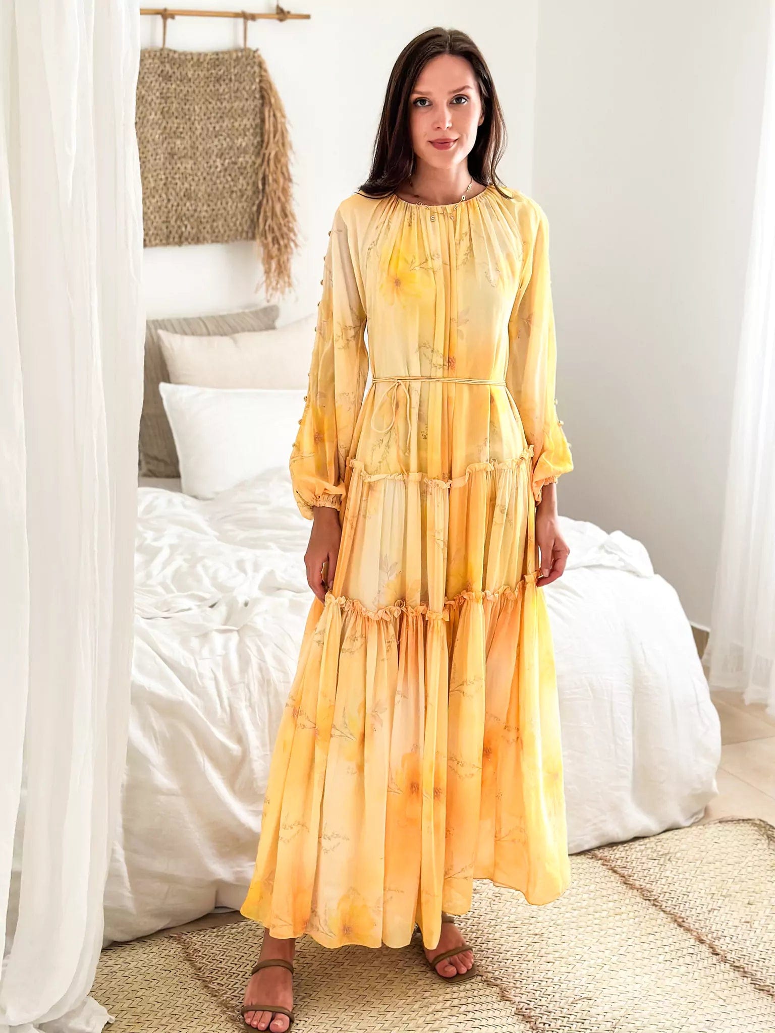 Day Lily Long Dress Tunics Fashionable chic