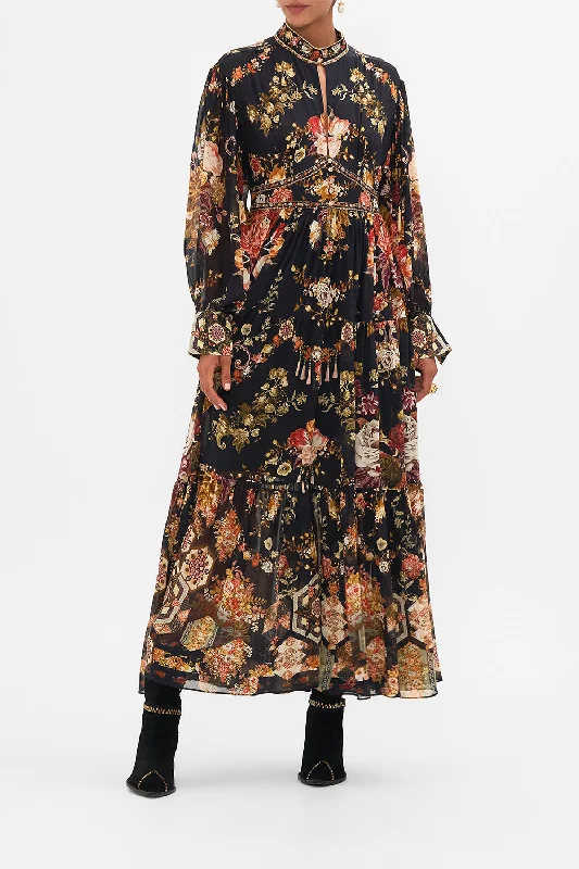 SHAPED WAISTBAND DRESS WITH TIERED SKIRT STITCHED IN TIME Tunics Top rated