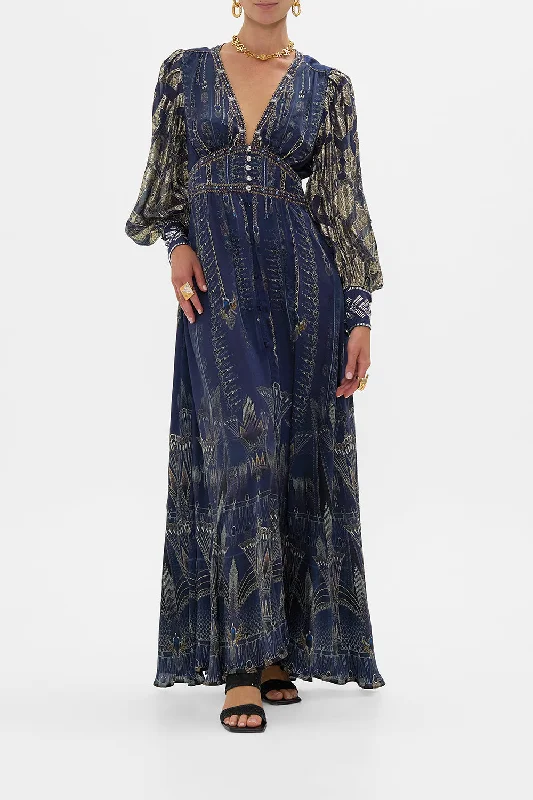 SHAPED WAISTBAND DRESS WITH GATHERED SLEEVES THE EGYPT EFFECT Tunics Bestseller popular