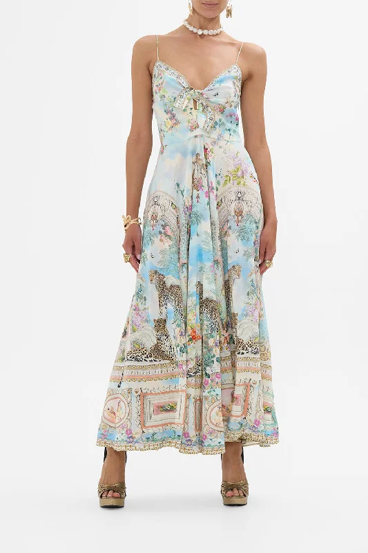 LONG DRESS WITH TIE FRONT WE ALWAYS HAVE ALEXANDRIA Tunics Travel practical