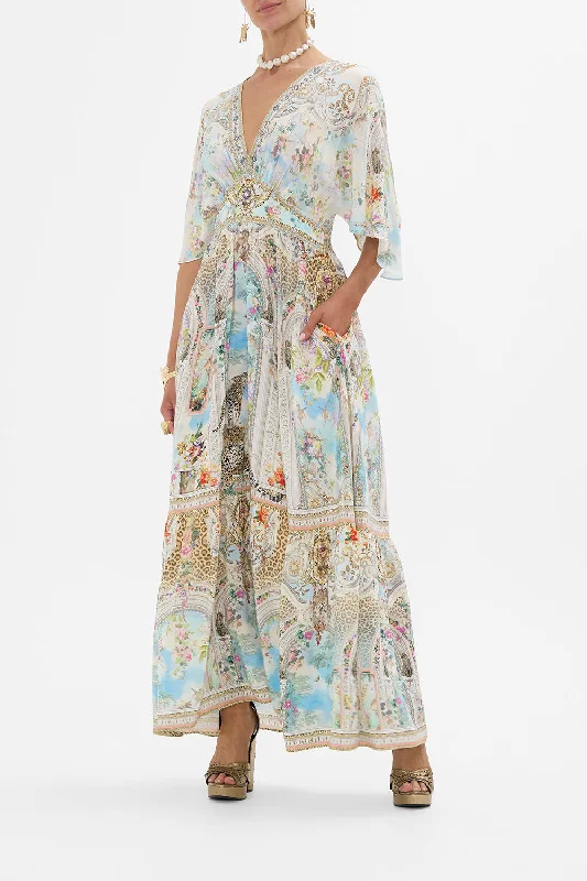 WAISTED DRESS WITH HEM RUFFLE WE ALWAYS HAVE ALEXANDRIA Tunics Evening elegant