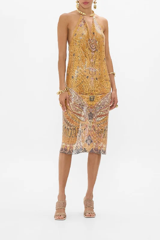 GLOMESH LONG DRESS WITH NECKPIECE VALLEY OF THE KINGS Tunics Long Elegant