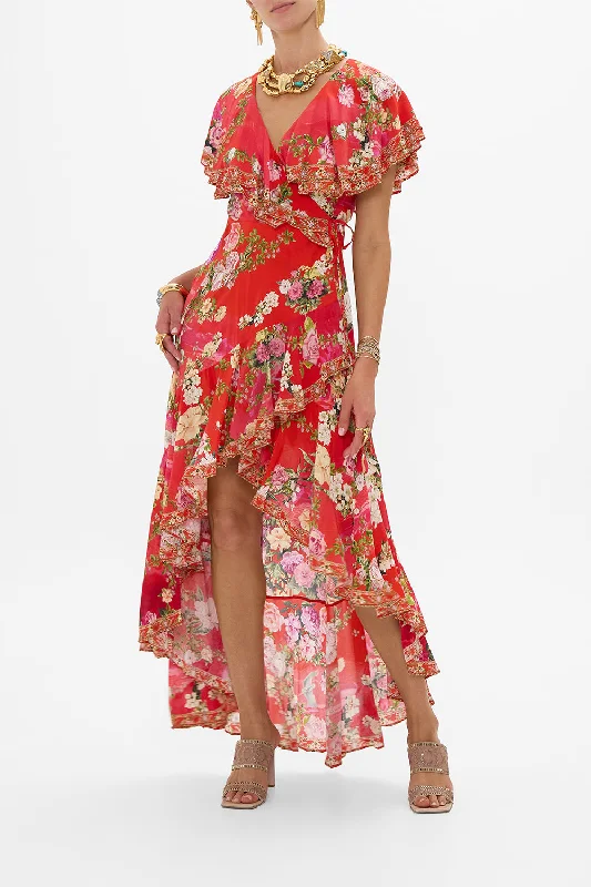 FRILL SLEEVE LONG DRESS SWEET HOME ALEXANDRIA Tunics Running lightweight