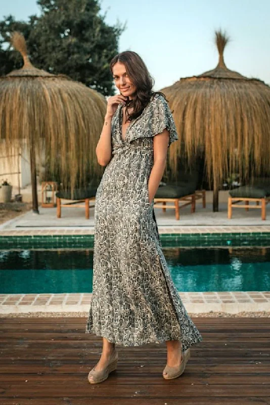 Passion Long Dress Tunics Satin smooth