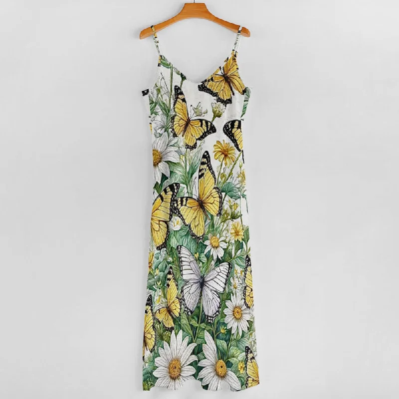 Sling Ankle Long Dress Tunics Trendy modern