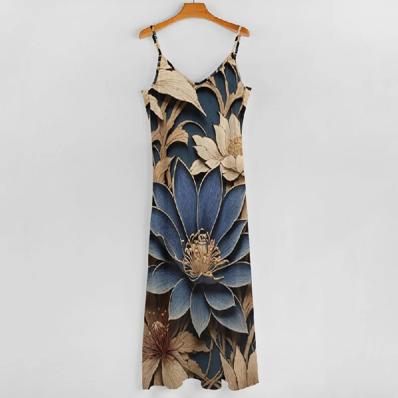 Sling Ankle Long Dress Tunics Cozy soft