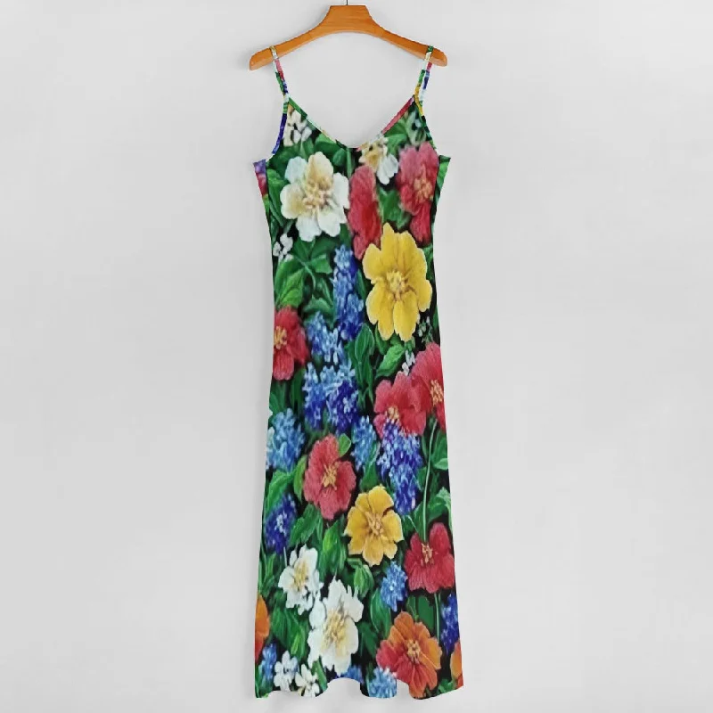 Sling Ankle Long Dress Tunics Sophisticated sleek