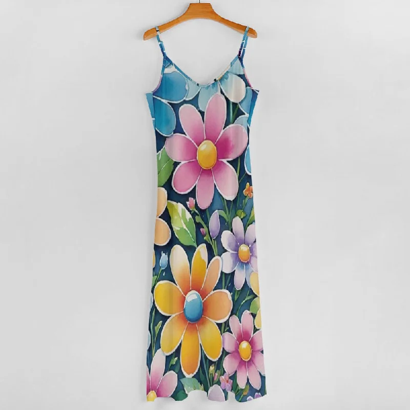 Sling Ankle Long Dress Tunics Cozy comfortable