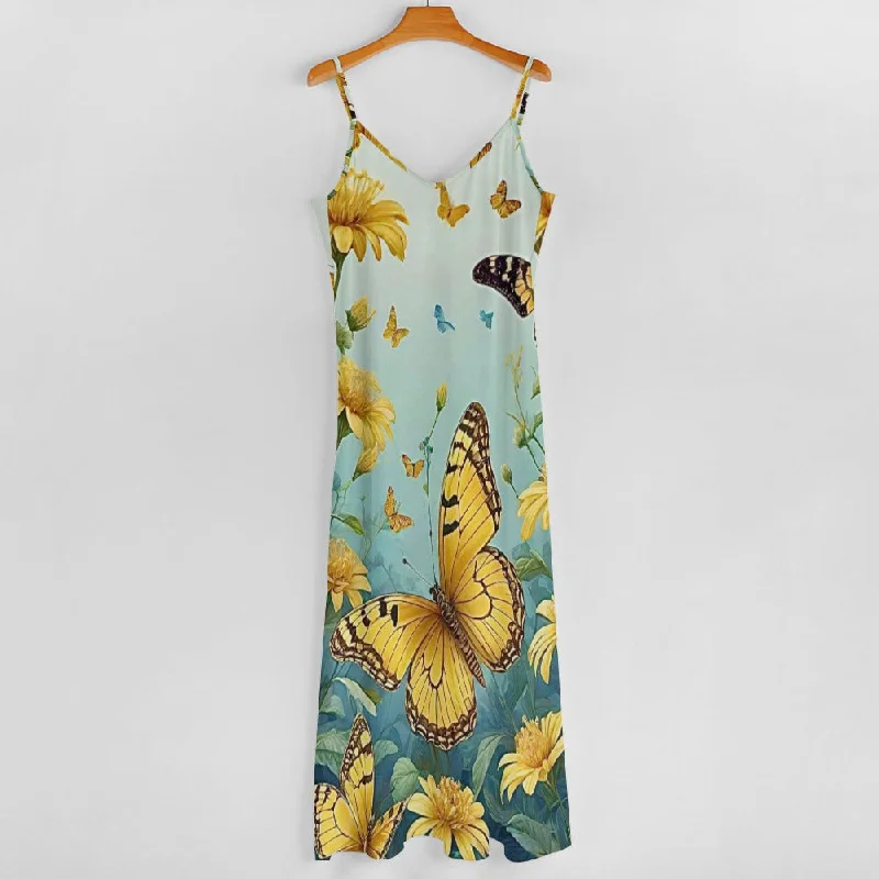 Sling Ankle Long Dress Tunics Luxurious premium