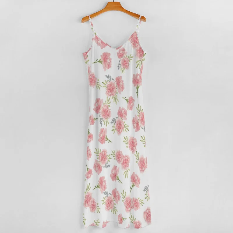 Sling Ankle Long Dress Casual Short Summer