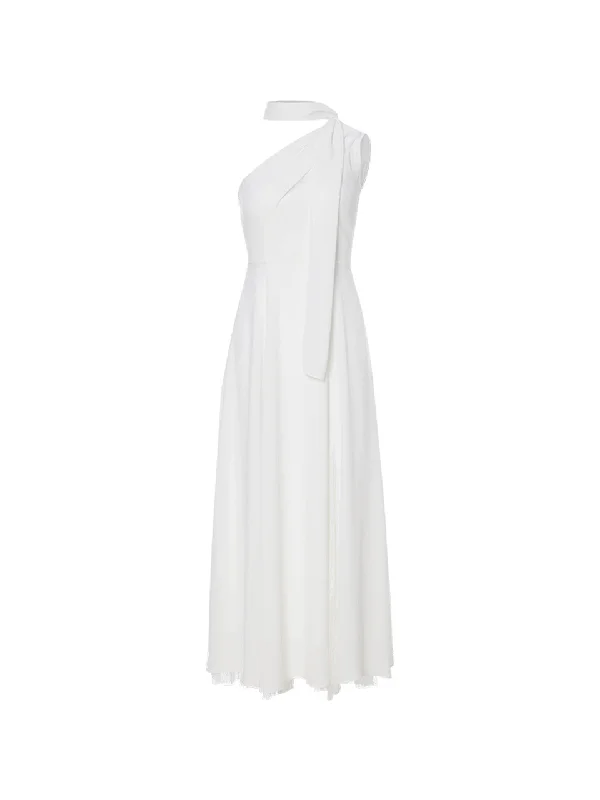 Blanc lace long dress Shift Classic Vintage