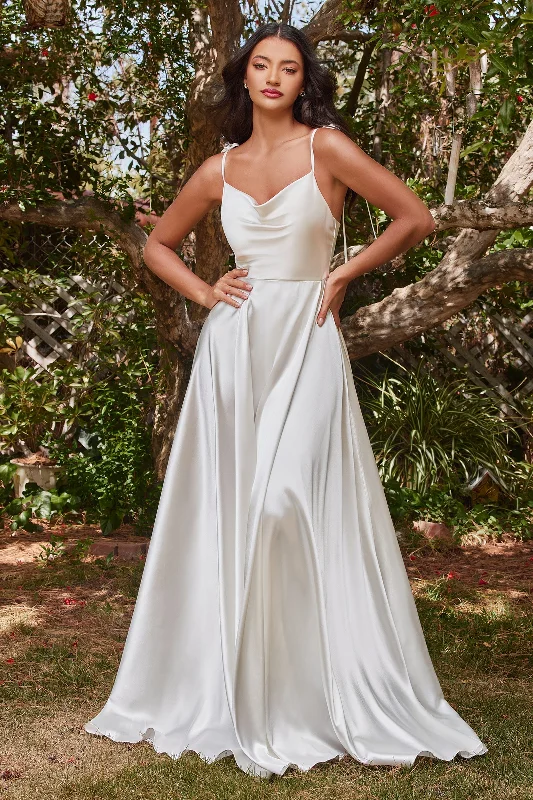 Cinderella Divine: Radiate Elegance in a Long Dress with Cowl Neckline and Captivating Slit Tunics Chinos classic