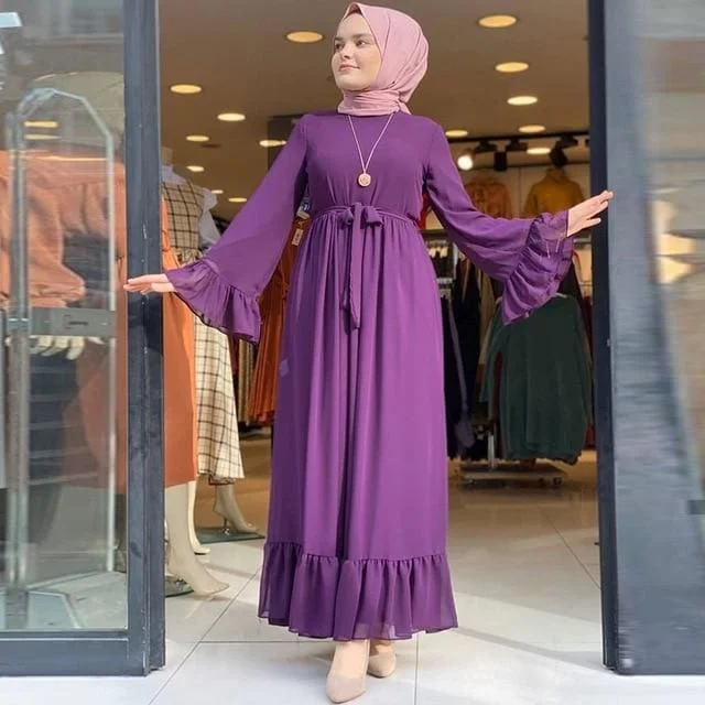 purple dress