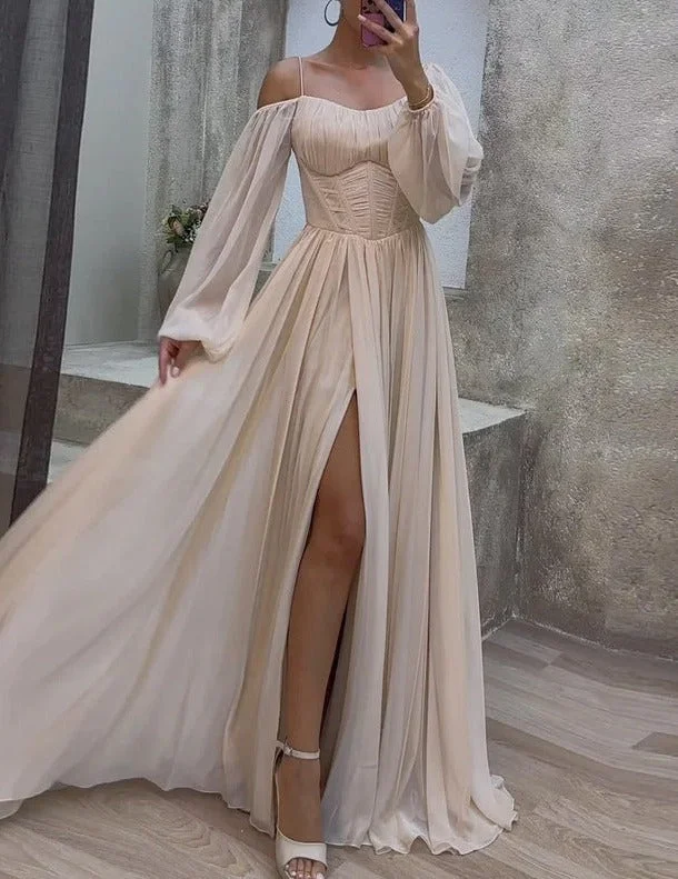 Elegant suspender long dress Tunics Timeless classic