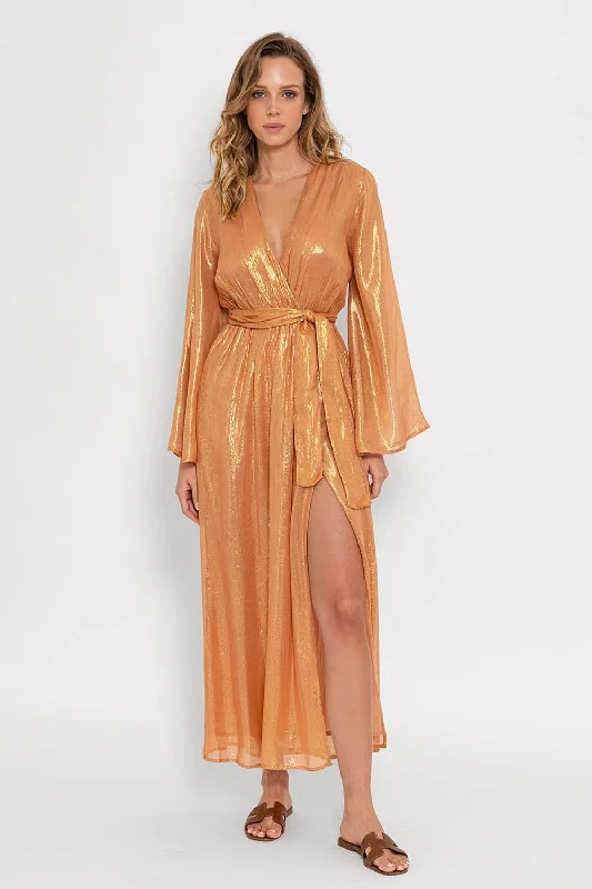 HONORINE LONG DRESS IOS SAND Tunics Lace romantic