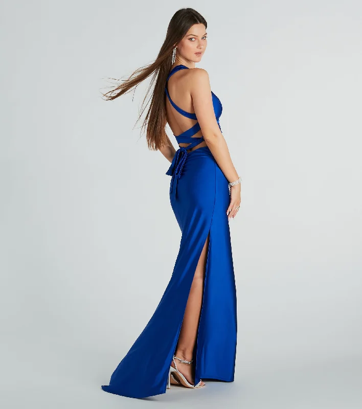 Jianne Formal Lace-Up Back Long Dress Tunics Running lightweight