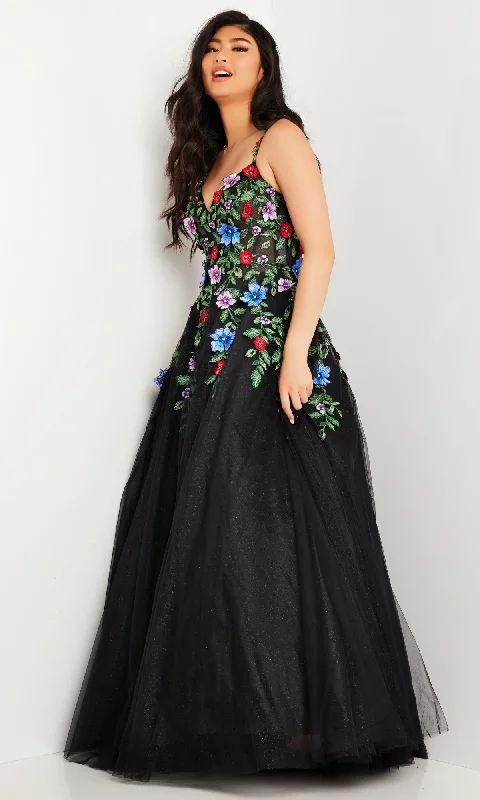 Formal Long Dress JVN37489 By JVN by Jovani Tunics Spring floral
