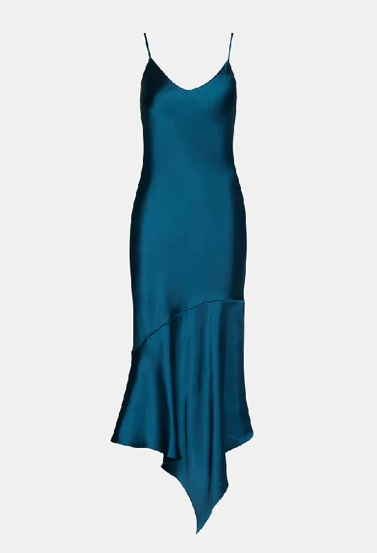 Lucille Dress-Midnight Teal Tunics Seasonal trendy