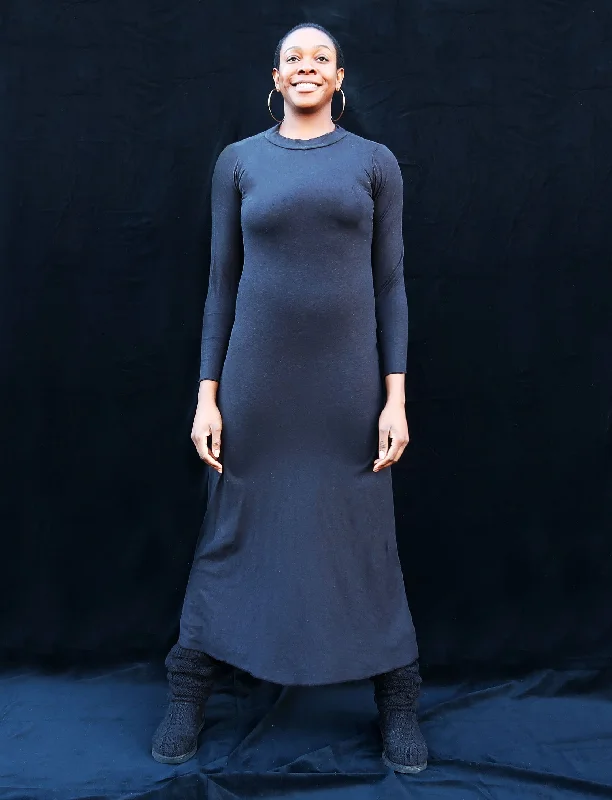 Mock Simplicity Long Dress Tunics Prom sequined