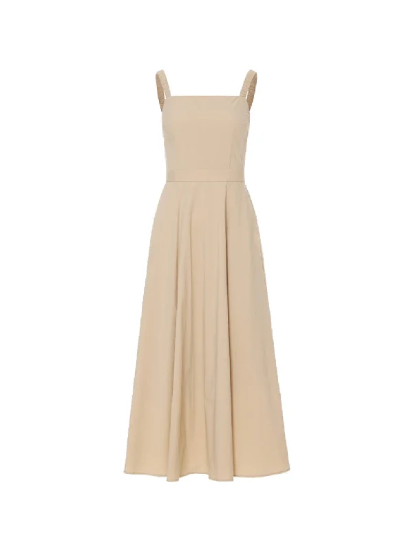 Ollia beige long dress Tunics stripes playful