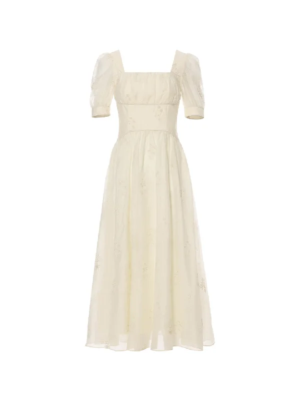Pluto puff long dress Tunics New arrival