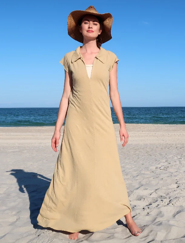 Polo Simplicity Long Dress Halter Neckline Beach