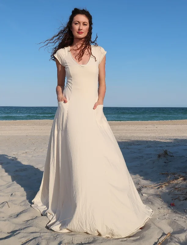 Ritual Perfect Pockets Long Dress Off-the-shoulder Chic Trendy