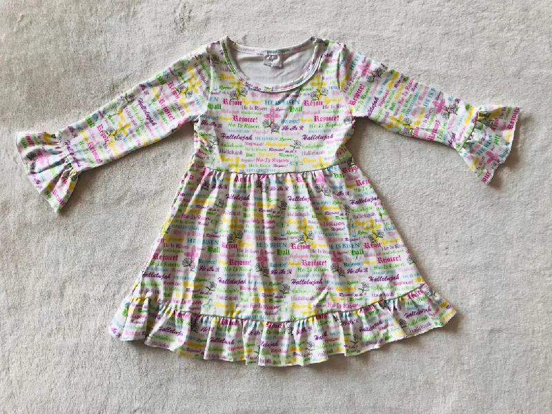RTS NO MOQ SALES G3-20-5;., Colorful letter lace sleeve long dress Crew Neckline Sporty RTS NO MOQ SALES G3-20-5;., Colorful letter lace sleeve long dress Crew Neckline Sporty