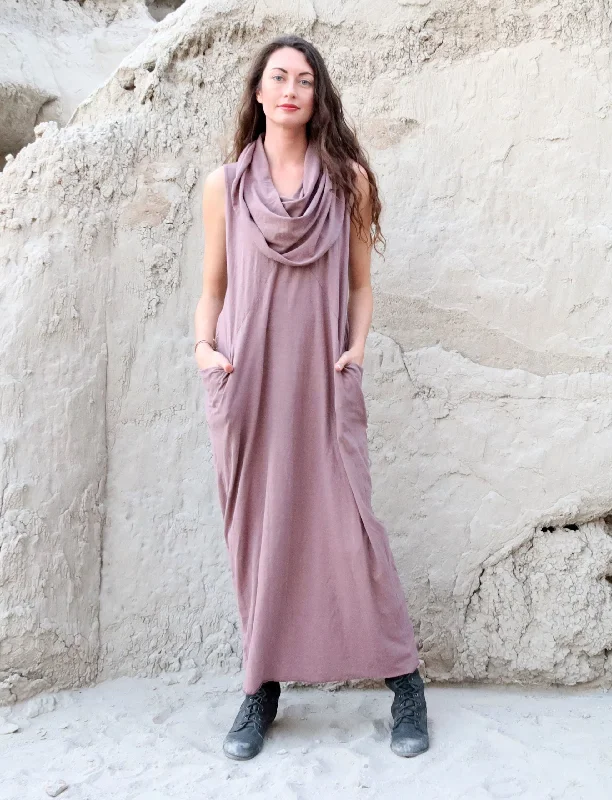 Super Cowl Origami Long Dress Tunics Winter warm